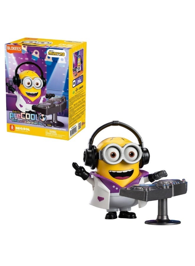 BLOKEES Minions PreCool Celebration Party DJ Phil Building Figure – 4+ PCS Construction Toy for Kids | Genuine Licensed Illumination Model Kit | Fun Collectible Gift for Boys UAE - Image 4